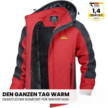 Lade das Bild in den Galerie-Viewer, Hochwertige Herren-Outdoorjacke mit Kapuze – Wasserdicht, winddicht und warm gefüttert für Herbst und Winter