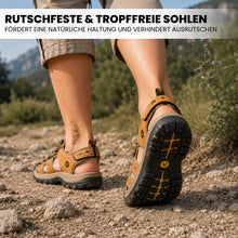 Lade das Bild in den Galerie-Viewer, GrundFest Herren-Sandale aus Leder | Geschlossene Zehenkappe · Robuste Sohle · Rutschfest