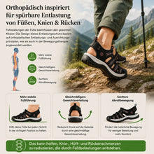 Lade das Bild in den Galerie-Viewer, Orthotrekking - Schmerzlindernde Komfort-Sandalen zum Gehen & Wandern | Rutschfest & Federleicht