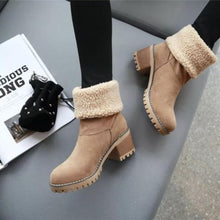 Lade das Bild in den Galerie-Viewer, Diana - Schmerzlindernde Winterstiefel mit dickem Absatz für Damen
