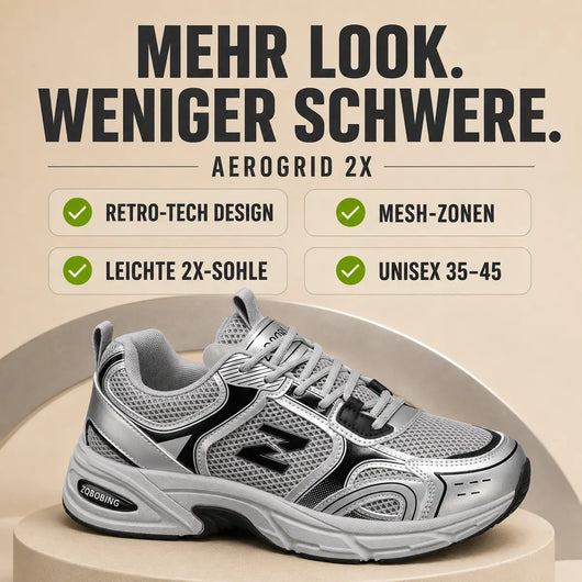 AeroGrid 2X – Unisex Retro-Tech Sneaker