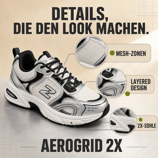 AeroGrid 2X – Unisex Retro-Tech Sneaker