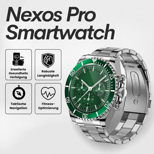Nexos Pro Smartwatch - Unzerstörbare Gesundheitsuhr (2026)