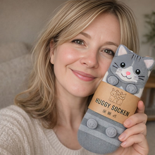 Lade das Bild in den Galerie-Viewer, HUGGY Kuschelsocken – mit Katzen &amp; Hunden – Einheitsgröße – Unisex
