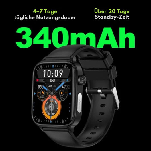 GlucoCare SOS – Smartwatch zur Unterstützung bei Schmerzen mit SOS & Sturzerkennung (2026)