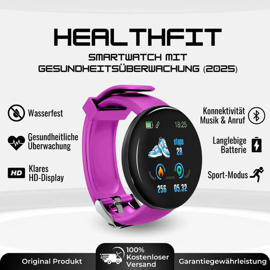 HealthFit - Gesundheits u.-Fitness-Smartwatch (2026)