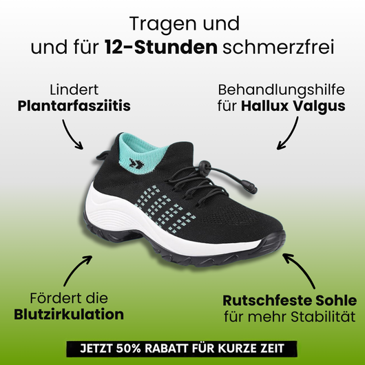 Orthofit - ergonomische schmerzlindernde Komfort-Schuhe für Damen