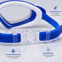 Lade das Bild in den Galerie-Viewer, AquaBlick Clip-on Kinder-Schwimmbrille – ganz ohne Riemen, ganz ohne Theater
