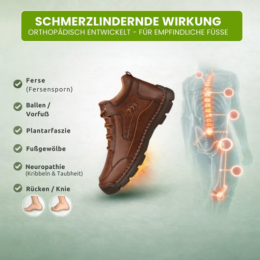 Orthopädische Premium-Lederstiefel | Schmerzlindernder Komfort