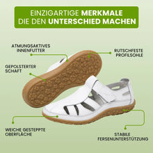 Lade das Bild in den Galerie-Viewer, BellaVita Komfort-Sandale aus Leder — Bequeme Sandalen | Ergonomische Unterstützung