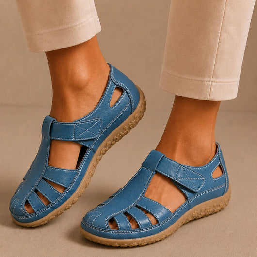 BellaVita Komfort-Sandale aus Leder — Bequeme Sandalen | Ergonomische Unterstützung