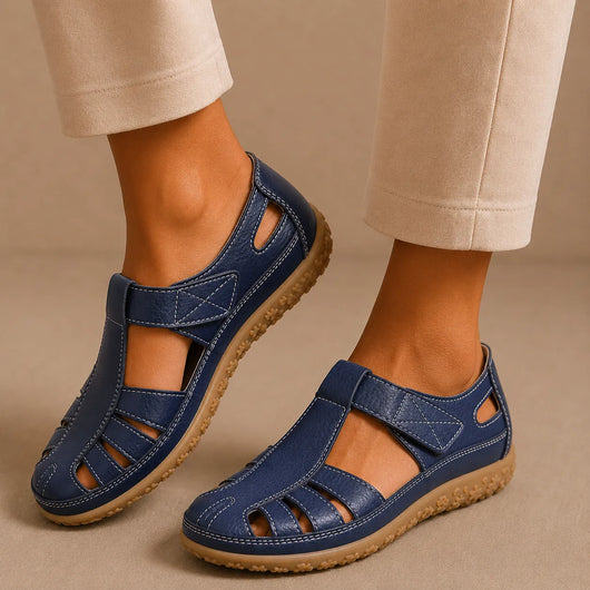 BellaVita Komfort-Sandale aus Leder — Bequeme Sandalen | Ergonomische Unterstützung