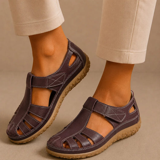BellaVita Komfort-Sandale aus Leder — Bequeme Sandalen | Ergonomische Unterstützung