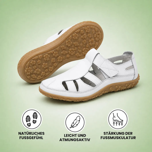 BellaVita Komfort-Sandale aus Leder — Bequeme Sandalen | Ergonomische Unterstützung