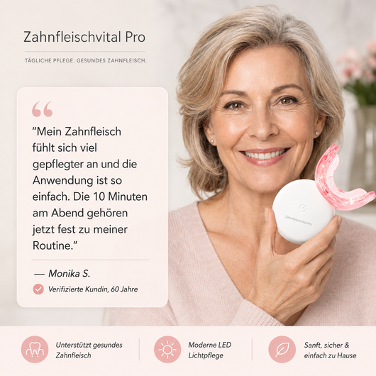Zahnfleischvital Pro - Zahnfleisch wieder aufbauen in nur 10 Minuten pro Tag