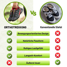 Lade das Bild in den Galerie-Viewer, OrthoTrekking - Ergonomischer, wasserdichter &amp; schmerzlindernder Trekking u.- Wanderschuh