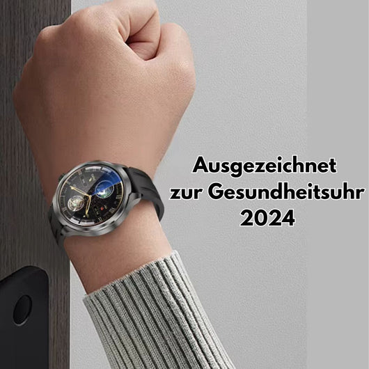VitalSense Pro X - Gesundheits-Smartwatch mit Lederarmband (2026)