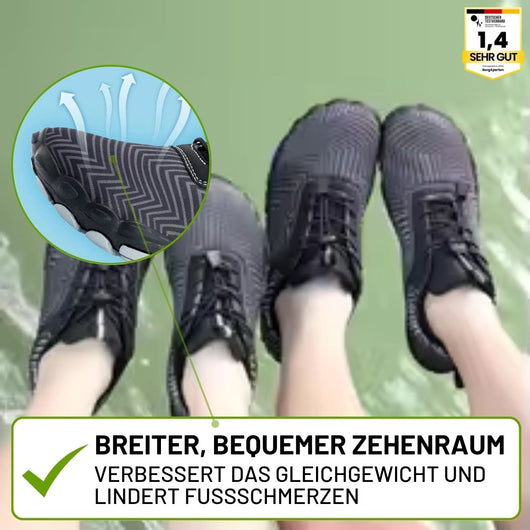 FALKO - ergonomische, schmerzlindernde & wasserabweisende Barfußschuhe für Schwangerschaft & Nachgeburt