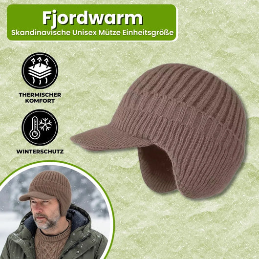 Fjordwarm – Skandinavische Wintermütze mit Ohrenschutz (Unisex-Einheitsgröße)
