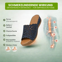 Lade das Bild in den Galerie-Viewer, FloraVita - Schmerzlindernde Vintage-Sandale aus Leder | Rutschfest &amp; Federleicht
