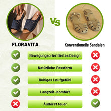 Lade das Bild in den Galerie-Viewer, FloraVita - Schmerzlindernde Vintage-Sandale aus Leder | Rutschfest &amp; Federleicht
