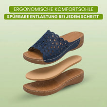 Lade das Bild in den Galerie-Viewer, FloraVita - Schmerzlindernde Vintage-Sandale aus Leder | Rutschfest &amp; Federleicht
