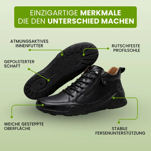 FussFit - ergonomische, schmerzlindernde, rutschfeste Leder-Barfußschuhe