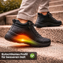 Lade das Bild in den Galerie-Viewer, FussFit - ergonomische, schmerzlindernde, rutschfeste Leder-Barfußschuhe