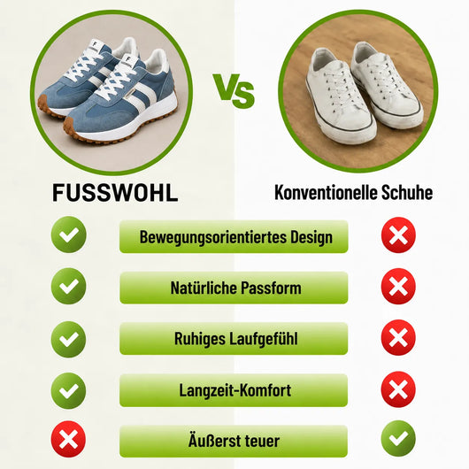 Fusswohl - ergonomische Schmerzlinderungs-Schuhe | Federlich & Rutschfest