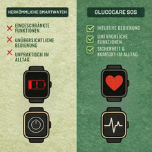 Lade das Bild in den Galerie-Viewer, GlucoCare SOS – Smartwatch mit SOS &amp; Sturzerkennung inkl. Zuckerwerte immer im Blick
