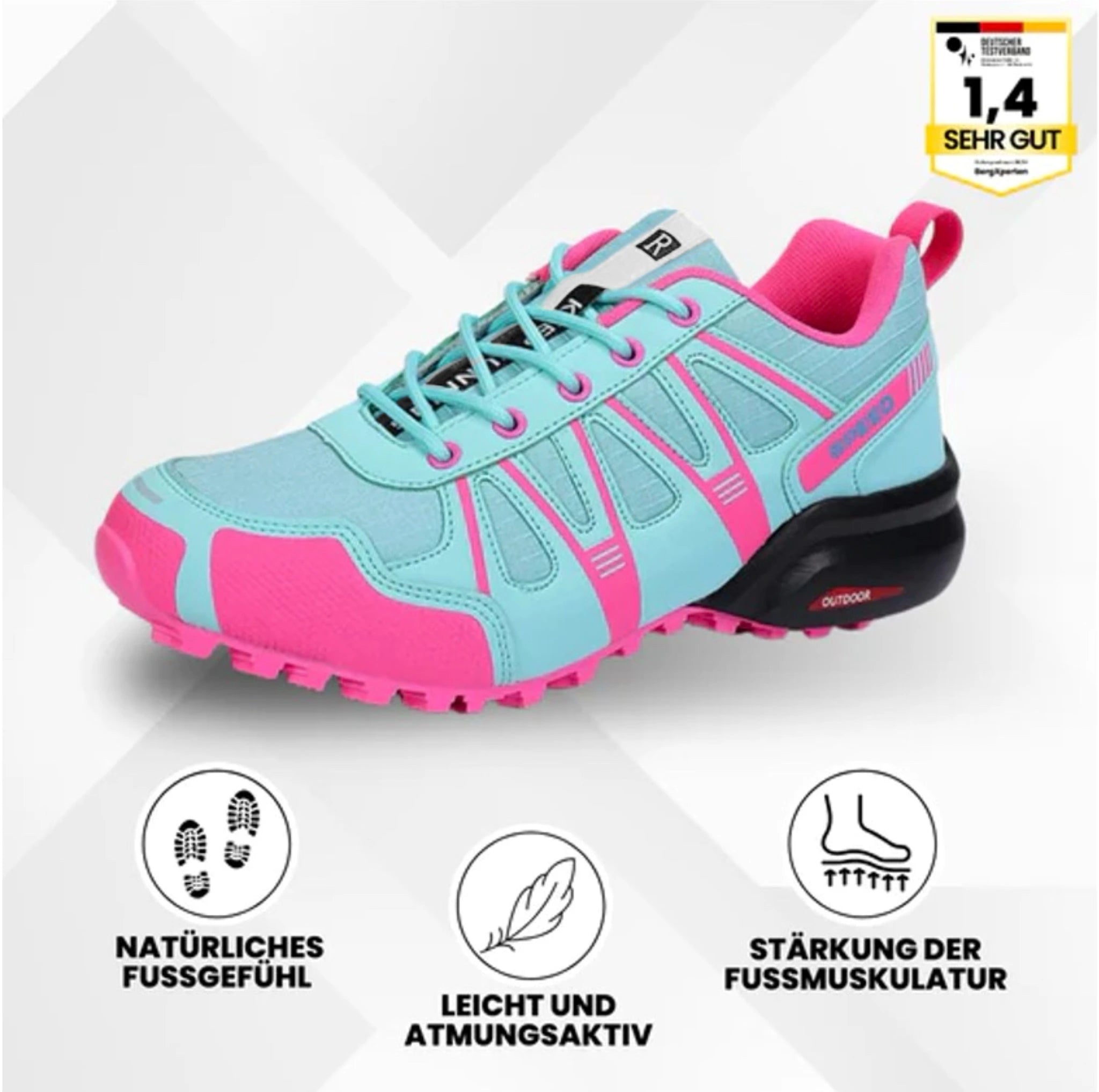 OrthoTrekking Lady - ergonomische schmerzlindernde Trekking u.- Wanderschuhe - extra für Damen