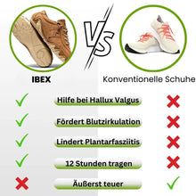 Lade das Bild in den Galerie-Viewer, Ibex - ergonomischer, schmerzlindernder &amp; wasserdichter Leder-Barfußschuh für Entlastung bei Rückenschmerzen &amp; Gelenkproblemen

