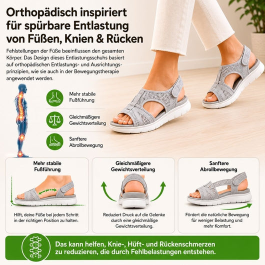OrthoCloud - Schmerzlindernde Komfort-Sandalen | Rutschfest & Federleicht