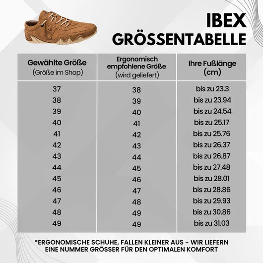 Ibex - ergonomischer, schmerzlindernder & wasserdichter Leder-Barfußschuh für Entlastung bei Rückenschmerzen & Gelenkproblemen