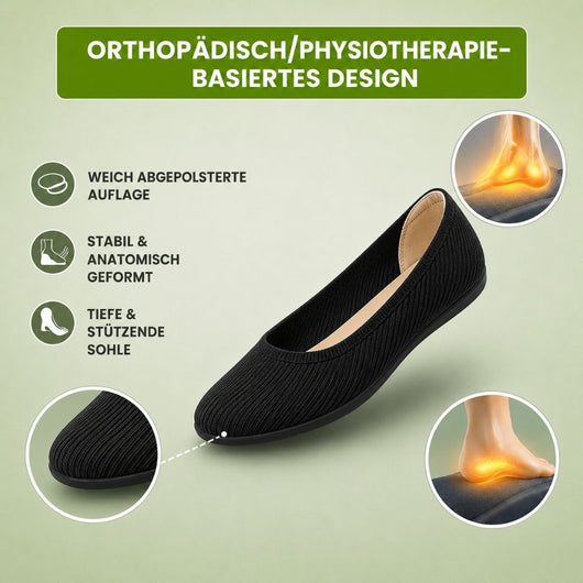 Orthorinas – Schmerzlindernde Komfort-Ballerinas – Unisex | Ergonomisches Design