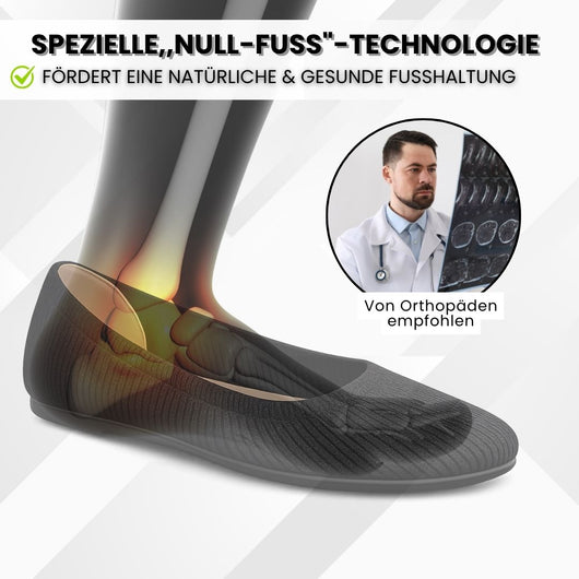 Orthorinas – Schmerzlindernde Komfort-Ballerinas – Unisex | Ergonomisches Design