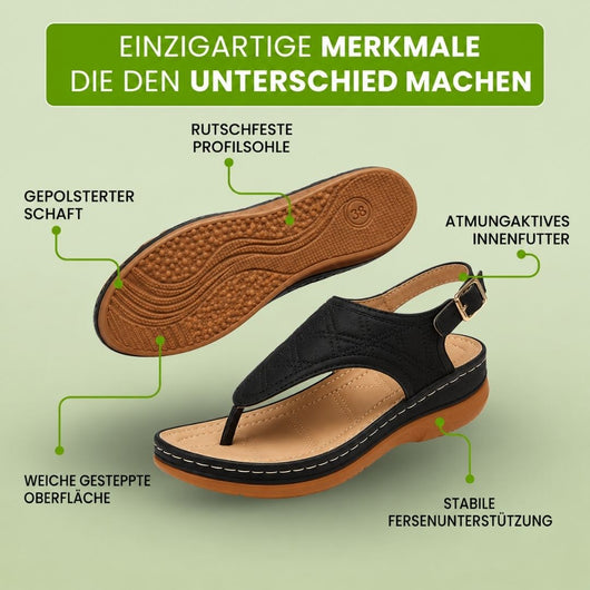 OrthoKomfort - Damen ergonomische schmerzlindernde Komfort-Sandalen