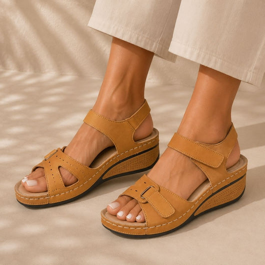 OrthoLine - Schmerzlinderne Komfort-Sandalen | Ergonomisches Fußbett · Rutschfest · Federleicht