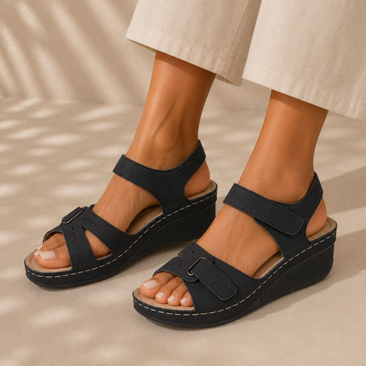 OrthoLine - Schmerzlinderne Komfort-Sandalen | Ergonomisches Fußbett · Rutschfest · Federleicht