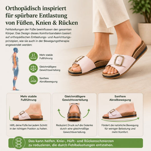 OrthoMia – Schmerzlindernde Komfortsandalen Unisex | Ergonomisches Design