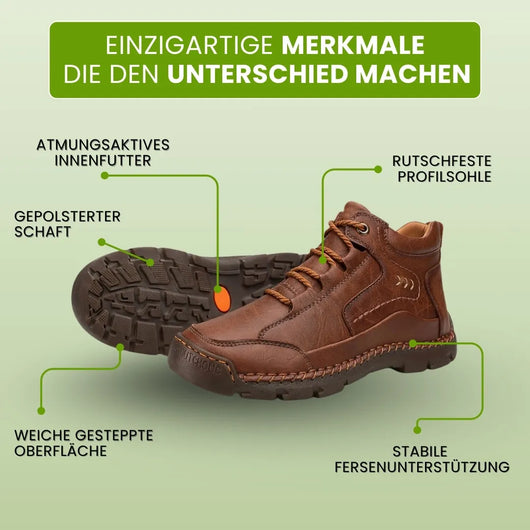 Orthopädische Premium-Lederstiefel | Schmerzlindernder Komfort