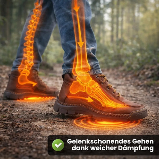 Orthopädische Premium-Lederstiefel | Schmerzlindernder Komfort