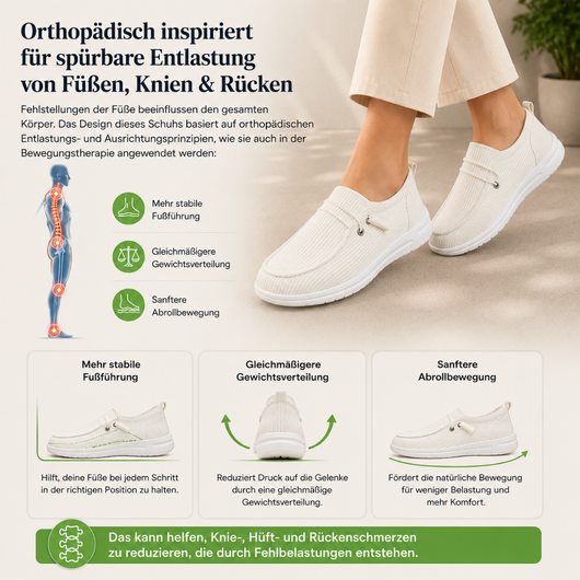 OrthoSana - schmerzlindernde Komfortschuhe | Ergonomisches Design