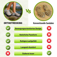 Lade das Bild in den Galerie-Viewer, Orthotrekking - Schmerzlindernde Komfort-Sandalen zum Gehen &amp; Wandern | Rutschfest &amp; Federleicht

