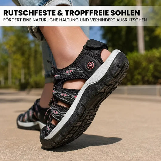 Orthotrekking - Schmerzlindernde Komfort-Sandalen zum Gehen & Wandern | Rutschfest & Federleicht