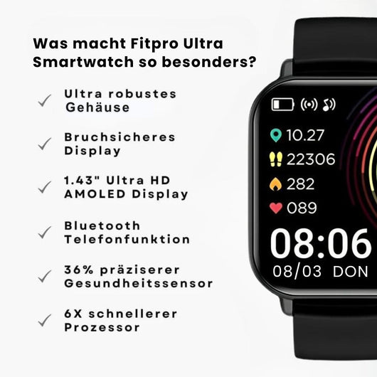 Fitpro Ultra Gesundheits-Smartwatch (2026)