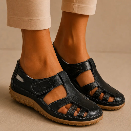 BellaVita Komfort-Sandale aus Leder — Bequeme Sandalen | Ergonomische Unterstützung