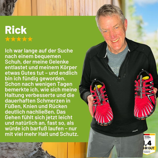 AeroX Pro - ergonomischer schmerzlindernder Barfußschuh für Entlastung bei Rückenschmerzen & Gelenkproblemen