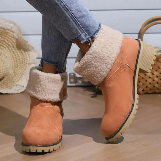 Diana - Schmerzlindernde Winterstiefel mit dickem Absatz für Damen